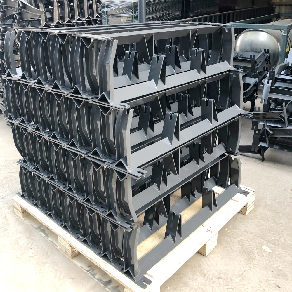 Belt Conveyor Parts Steel Troughing Roller Frame for Bulk Material Handling Conveyor Idler