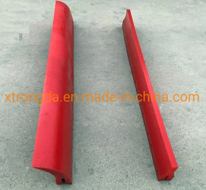 PU Polyurethane Skirt Board Cleaner Red Color Used in Mine Quarries for Conveyor Belt Cleaning