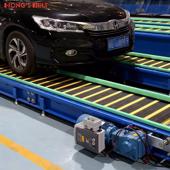 Пластиковый модульный конвейер Hongsbelt для тяжелого режима работы автомобильной конвейерной ленты для автомобилей
